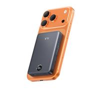 iWALK Magnetisches Powerbank, Qi2 zertifiziert 15W Magnetisches Ladegerät mit LED Display, 30W PD Schnellladung, 10.000mAh Akku Pack, Ergonomisches Design, für iPhone 16/15/14/13/12 Serie