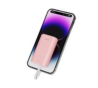 iWALK Mini Power Bank 9000mAh, Caricabatteria Portatile con Cavo Incorporato e Porta Di Ricarica USB-C, Ultra Compatto Powerbank Compatibile con iPhone 14,13,12,11, XS, XR, X, 8,7,AirPods,iPod e altro