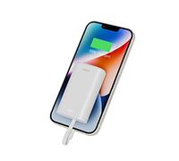 iWALK Mini Power Bank 9000mAh, Caricabatteria Portatile con Cavo Incorporato e Porta Di Ricarica USB-C, Ultra Compatto Powerbank Compatibile con iPhone 14,13,12,11, XS, XR, X, 8,7,AirPods,iPod e altro