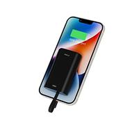 iWALK Mini Power Bank 9000mAh, Caricabatteria Portatile con Cavo Incorporato e Porta Di Ricarica USB-C, Ultra Compatto Powerbank Compatibile con iPhone 14,13,12,11, XS, XR, X, 8,7,AirPods,iPod e altro