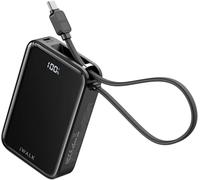iWALK Power Bank Portatile, 10000mAh 45W PD, Caricatore Rapido USB-C Input&Output con Supporto per Telefono, Power Bank da Viaggio per iPhone 17 16 15 14 13 12 Samsung S25 MacBook ecc, Nero