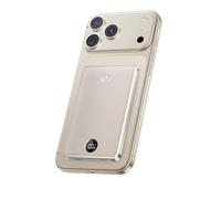 iWALK Power Bank Portatile Magnetica, 5000mAh Batteria Esterna Ultra Sottile con Ricarica Wireless e Display LED, Impugnatura Comfortevole Compatibile con Serie iPhone 16/15/14/13/12