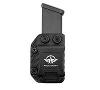 IWB/OWB Glock Magazine Carbon Fiber Kydex Holster - Glock Mag Carrier - Available Model: 9mm/.40 Double Stack Magazines for: Glock 17 19 22 23 25 26 27 31 32 33 34 35 37 38 39 Magazines Holder Case