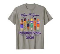 IWD Giornata Internazionale della Donna 2026 Dare a guadagnare Donne Ragazze Maglietta