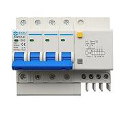 IWEBQSAP Interruttore Automatico in Miniatura DZ47LE-63, Interruttore Automatico Domestico, 4 Poli, con Protezione da perdite AC400V, RCBO, cancello Principale trifase(32a)
