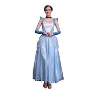 IWEMEK - Costume da Cenerentola, da donna, per Halloween, Carnevale, con accessori Cenerentola. XL