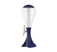 IWENZHKPA Distributore di Birra Distributore di Birra Sheer da 3 Litri con Tubo del Ghiaccio Rimovibile Dispenser Bevande(Blue)