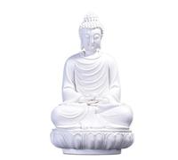 IWENZHKPA Statua Buddha Statua di Buddha da 14,5 Pollici Seduta Decorazione Scultura Che Medita Armonia della Pace per La Domestica Soprammobile(C)