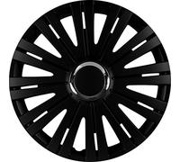 IWH 076009 Copricerchi Monaco, Nero/Cromato, Confezione da 14