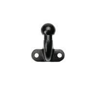IWH Sfera per gancio di traino, testa sferica Ø 50 mm, ad angolo retto, nero a 2 fori
