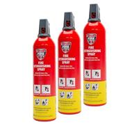 IWH - Spray antincendio 750 ml | Estintore compatto A+F ideale per campeggio, auto, casa e tempo libero | Piccolo spray antincendio ideale anche per i viaggi | Contenuto: 3 x 750 ml; altezza: 315 mm