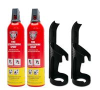IWH - Spray antincendio 750 ml | Estintore Compatto ABF con Supporto Ideale per Campeggio, Auto, casa e Tempo Libero | Piccolo Spray antincendio Ideale Anche per Viaggiare | Contenuto: 2 x 750 ml;
