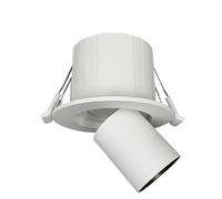 IWIIK Lampada da soffitto a LED orientabile e regolabile bianca, grande luminosità, colore della luce selezionabile 3000K-4200K-6500K, UGR<19, faretto moderno bianco da incasso per interni (6 W base