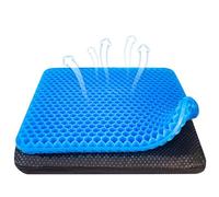 iwiio Cuscino morbido in gel a nido d'ape, per alleviare il dolore alla schiena e alla sciatica, adatto come cuscino per sedia da ufficio, sedile auto, sedia a rotelle