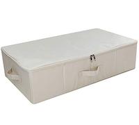 iwill CREATE PRO Pieghevole con Coperchio sotto la Scatola di immagazzinaggio del Letto, Bordo Inferiore Amovibile, pattumiere sottobase AntiGraffio, Beige
