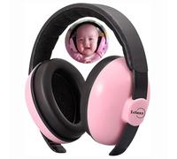 Iwinna Cuffie Antirumore Bambini, Cuffie Antirumore per Neonati 0-24 Mesi | Protezione Uditiva per Dormire, Viaggi in Aereo, Fuochi d'Artificio | Confortevoli e Morbide, Rosa