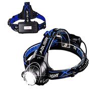 Iwinna LED Head Torch Super Bright 20000 Lumens, Rechargeable Powerful LED Headlamp, 90¡ã Rotating & Zoomable Headlight, 3 Light Modes Waterproof Light for Outdoor Camping Hiking Running