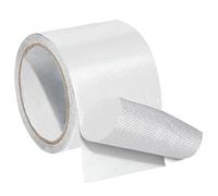 Iwinna Nastro di riparazione resistente per tende da sole, teloni, coperture per barche e tende, impermeabile, resistente ai raggi UV, con kit di toppe adesive, 8cm x 8 m, bianco