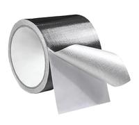 Iwinna Nastro di riparazione resistente per tende da sole, teloni, coperture per barche e tende, impermeabile, resistente ai raggi UV, con kit di toppe adesive, 8cm x 8m, nero