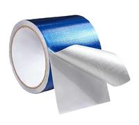 Iwinna Nastro di riparazione resistente per tende, teloni, coperture per barche e tende, impermeabile, resistente ai raggi UV, con kit di toppe adesive, 8cm x 8m, blu