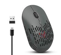 Iwinna T38-Hollow Honeycomb 2.4GHz Wireless Gaming Mouse 1600 DPI RGB Light 4 Buttons Rechargeable Optical Mice for PC Computer