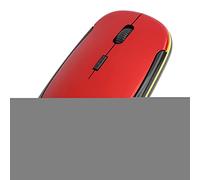 Iwinna Wireless Mouse for laptops, 2.4G Optical Portable USB Mini Mouse 4-Way Scroll Wheel Moves 1600dpi Silent Computer Mice(red)