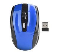 Iwinna Wireless Mouse for Laptops, 6 Keys Optical Mouse Notebook Computer Mute Mouse 2.4G Gaming Accessories with Adjustable DPI 250Hz(Blue)