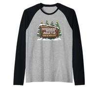 Iwishabish Woods National Forest Land of Audacity Natalizio Maglia con Maniche Raglan