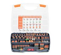 IWISS DEUTSCH 519PCS DT Kit connettore in 2, 3, 4, 6, 8, 12 Pin Configurazioni, Misura 16 Stamped Formed Contatti (AWG 14), Wedgelock & Pin Estrazione, Ideale per Automotive Aftermarket Service