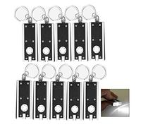 iwobi 10 Pezzi Portachiavi a LED, Mini Portachiavi con Torce, Portatile per Zaino in Spalla, Campeggio, Escursioni