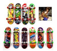 Iwobi 10 Pezzi Skateboard Da Dito, Tech Deck, Mini Skateboard Da Dita Skateboard Bambino, Mini Fingerboard Giocattoli Per Bambini Regalo Festa Di Compleanno