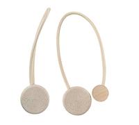 iwobi 2 Pezzi Fermatende Magnetico,Fibbia in Tieback per Fermatenda con Calamita Potente per Casa, Officio(Beige)