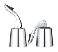 iwobi 2 pezzi Tappo per Bottiglie di Vino,Tappo per Vino Acciaio Inox,Tappo del Vino Pressione Riutilizzabile,Mantiene Fresco Il Vino