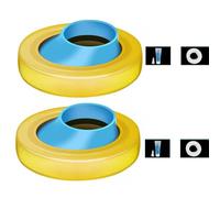 IWOMA Guarnizione a flangia offset per WC industriale, facile da installare, guarnizione a flangia adatta per una vestibilità sicura e la prevenzione degli odori