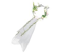IWOWHERO 1 Pz. testa di ghirlanda cosa matrimonio vestiletto matrimoniale fashion flower gala veli per addio al nubilato Nozze adornare copricapo di ghirlanda copricapo da sposa Maglia