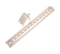 IWOWHERO 1 set di guide scorrevoli per cassetto centrale del frigorifero - barra di supporto per ripiano del congelatore con fibbia a vite - staffa per guide in acciaio inossidabile per frigorifero