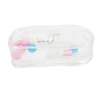 IWOWHERO 1 Set Sacchetto per la Polvere Accessori per Bambole rinate Borsa sospeso Portatile bambolotti per Bambina Porta Bambola da Borsetta Custodia per Bambole appesa Metallo Transparent