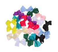 IWOWHERO 10 paia Fermagli Capelli Bambina con Fiocco Colorato Clip Becco d Anatra Sicure e Morbide per Neonate e Ragazze Accessori Capelli Multicolore per Uso Quotidiano e Feste