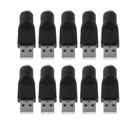 IWOWHERO 10 Pezzi Adattatore USB Maschio-Femmina per Tastiera e Mouse Ps/2, Convertitore Compatto per Pc Desktop e Notebook, Kit da 10 Pezzi Plug And Play per Sostituzione e Riparazione