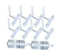 IWOWHERO 10 pezzi Ganci da Muro Pesanti per Garage Supporti Resistenti per Organizzazione Attrezzi Elettrici e Manuali Appendini per Officina Casa Capanno e Laboratorio
