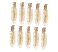 IWOWHERO 10 pezzi Mollette per Capelli Donna No Bend con Glitter Dorato Fermagli Laterali Antiscivolo Senza Denti per Trucco e Acconciature Clip Leggere che Non Lascia Segni
