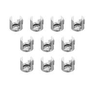 IWOWHERO 10 pezzi Morsetti Supporto Specchio da Parete in Placcato Clip per Vetri Spessi Accessori Bagno e Doccia Fissaggio Robusto con Micro per Specchiera e Mensole