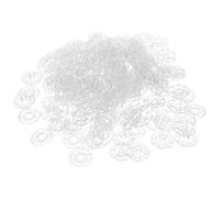 IWOWHERO 100 Pezzi Bottoni Automatici Trasparenti da Cucire per Camicie e Cappotti, Design Unico in Resina Bianca, Chiusura Invisibile e Comoda al Tatto, per Cucito e Creazioni Handmade