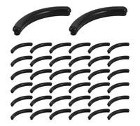 IWOWHERO 100 Pezzi Cuscinetti di Ricambio Piegaciglia in Silicone Nero Morbido Elasticità Elevata Compatibili per Arricciaciglia Cushion Pads Sensibili per Occhi Delicati