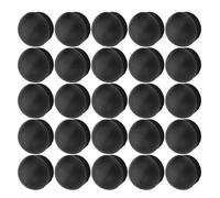 IWOWHERO 100 Pezzi Tappi per Tubi Rotondi in Plastica Nera 25Mm Tappi Terminali Impermeabili per Gambe di Sedie e Mobili Inserti Protettivi per Tubi Metallici Industriali e Arredamento