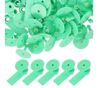 IWOWHERO 100 set Targhette Auricolari per Bestiame in Tpu Resistenti e Vuote da Etichette Orecchie Animali da Fattoria per Pecore Bovini e Suini Identificazione Duratura e Facile da