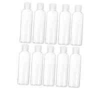 IWOWHERO 10pezzi Bottiglie Da Viaggio Per Toiletries Plastica Trasparente Da Contenitori Squeeze Per Shampoo Lozione e Gel Doccia Pratici e Impermeabili Per Viaggi e Trasporti Di Liquidi