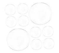 IWOWHERO 10pezzi Lenti Biconiche Convessa Per Occhiali Vr Lenti Antigraffio Pmma Per Accessori Compatibili Con Visori Virtuali Per Comfort Prolungato