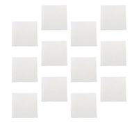IWOWHERO 12 Pezzi Asciugamani Quadrati in Poliestere Bianchi Salviette Assorbenti Morbide per Viso e Bagno Panni Pratici e Portatili per Uso Quotidiano