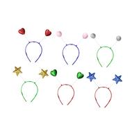IWOWHERO 12 Pezzi fascia d'amore cuori copricapo da festa cerchietto per primaverile cerchio per da festa Colore Casuale